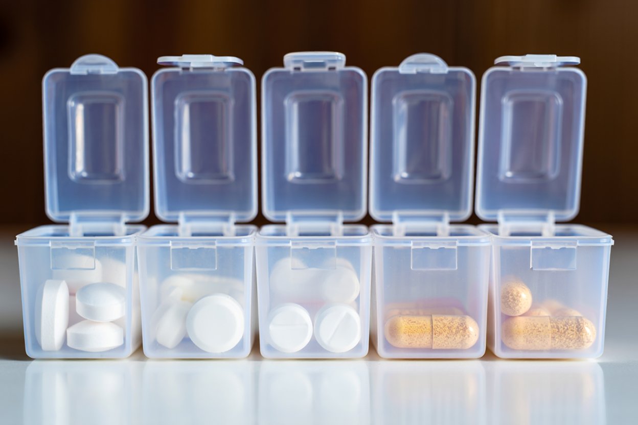 Таблетки в таблетнице